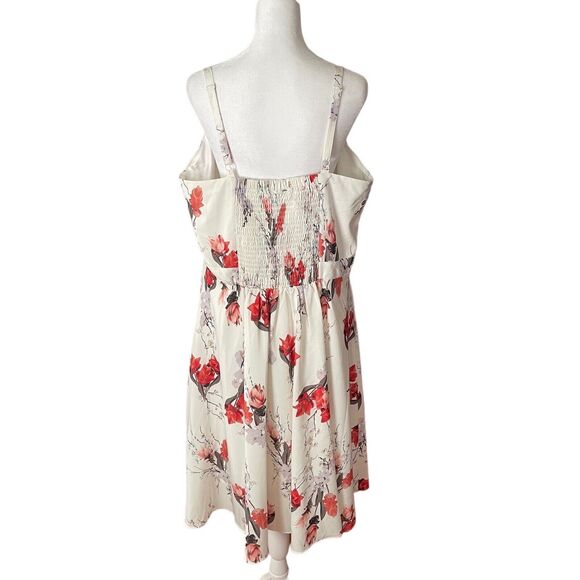 NWT City Chic Womens Plus 18 Dress Vintage Posey Saffron Floral A-Line Pockets - Picture 5 of 11